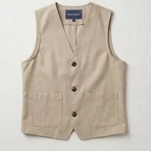 beige color waistcoat