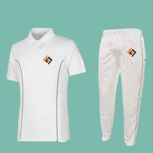 White Cricket Jersey Set