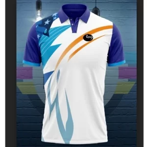 blue white tshirt