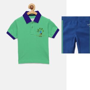 Green Blue School Uniform