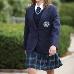 navy blue school blazer
