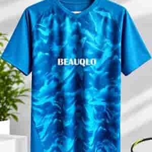 ocean wave football tshirt