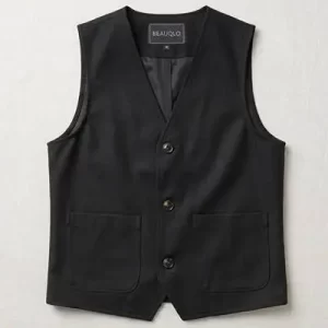 black waistcoat