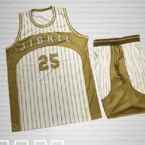 white color basket ball jersey