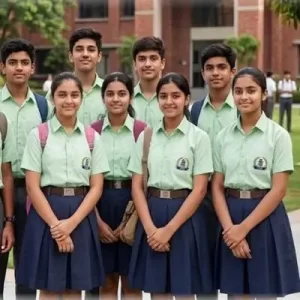 Pista Green and Navy Blue School Uniform